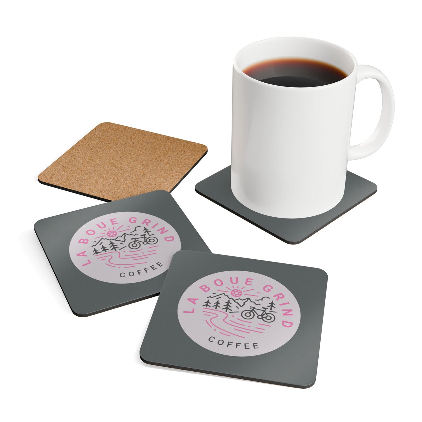 Corkwood Coaster Set