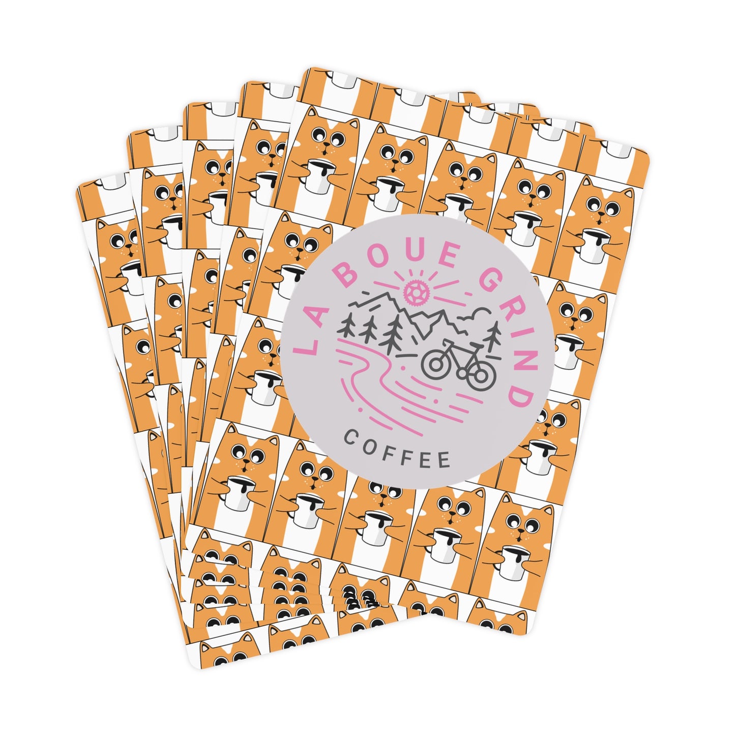 Caffeinated Kitty Poker Cards